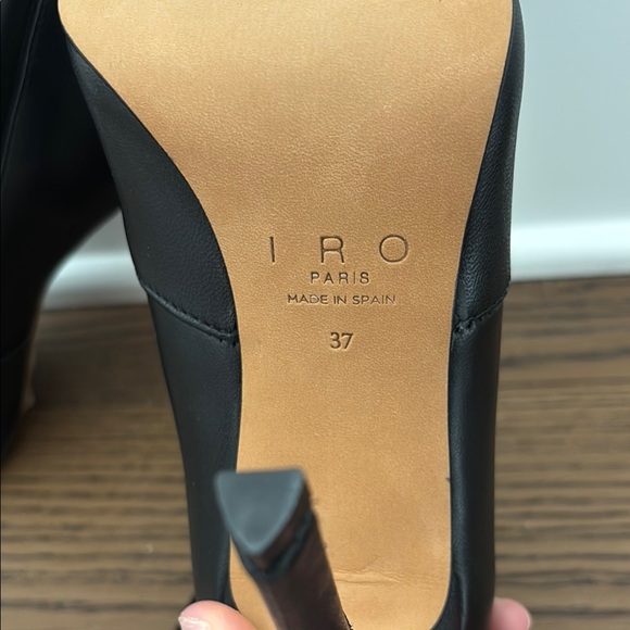 IRO Black Stretch Booties - Picture 3 of 4